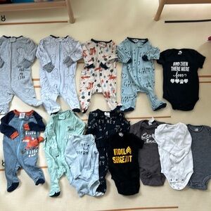 Lot / Bundle of Newborn Boy Clothes
